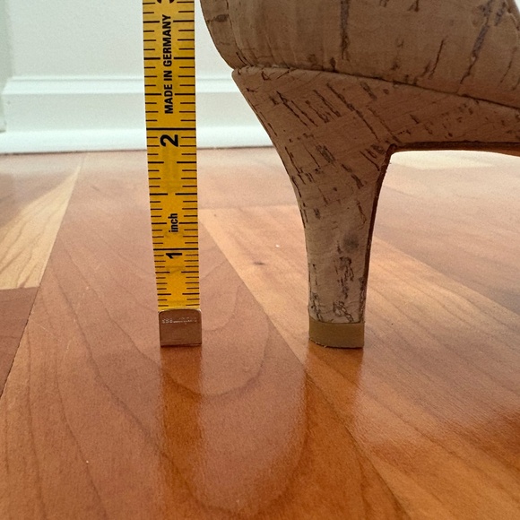 Pelle Moda Cork Ankle Strap Kitten Heel Size 10 - Picture 9 of 9